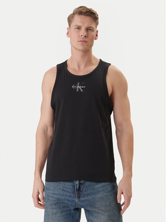 Calvin Klein Jeans Tank top LV04RF850G Czarny Classic Fit