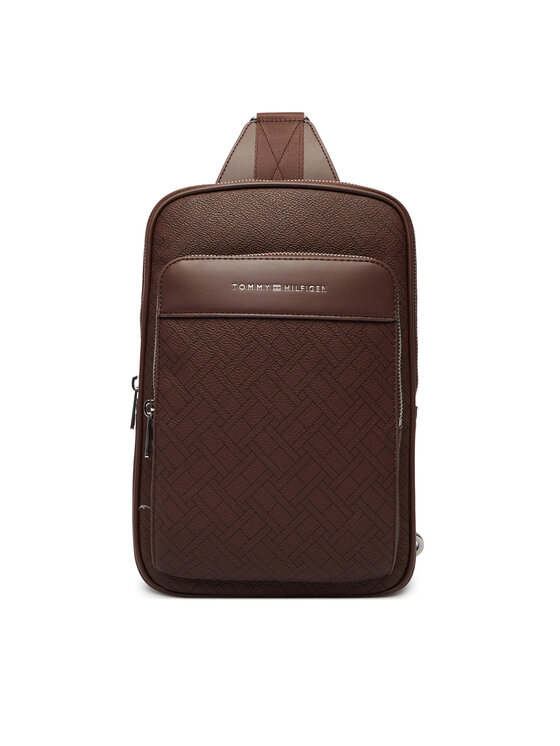 Tommy Hilfiger Saszetka Th Flag Monogram Sling Pack AM0AM14140 Brązowy