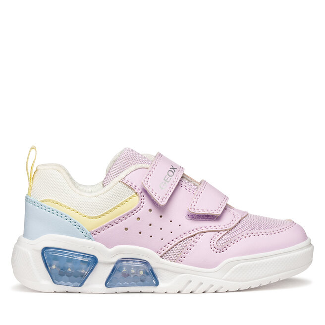 Sneakersy Geox J Illuminus Girl J55HPA 014BU C8RM4 D Różowy