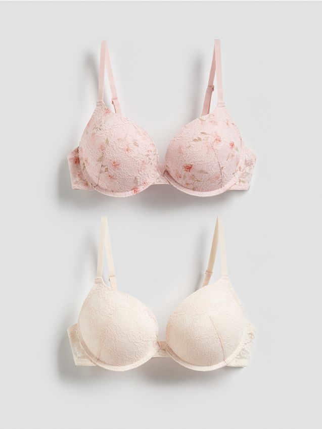 Reserved - Biustonosz super push up 2 pack - pastelowy róż
