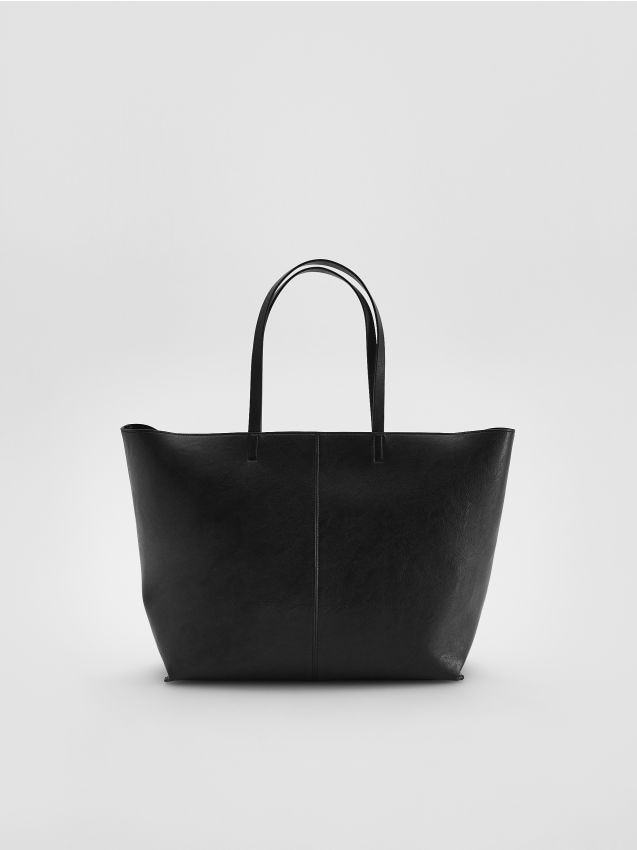 Reserved - Torebka shopper - czarny