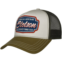 Czapka Trucker Classic Race by Stetson, oliwkowy, One Size