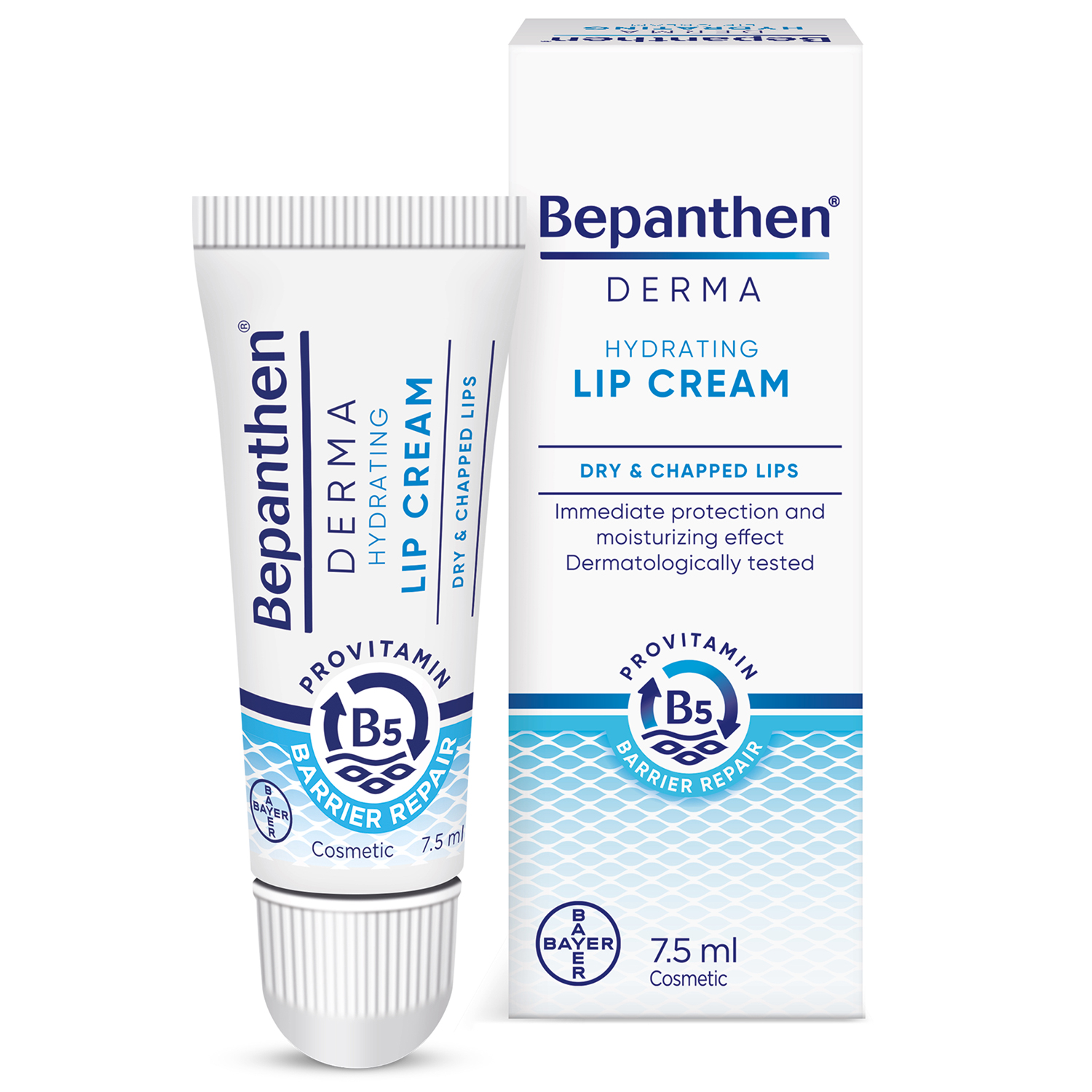 Bepanthen Derma, krem nawilżająco-ochronny do ust, 7,5 ml