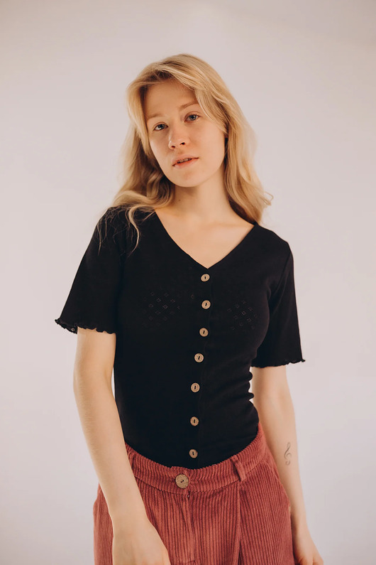 Top z krótkim rękawem Mellow