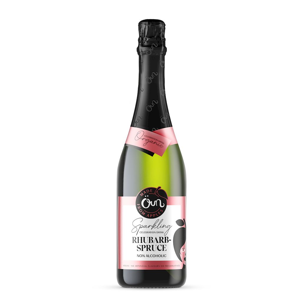 Öun Napój bezalkoholowy rabarbarowo - świerkowy musujący 750 ml Bio - żywność