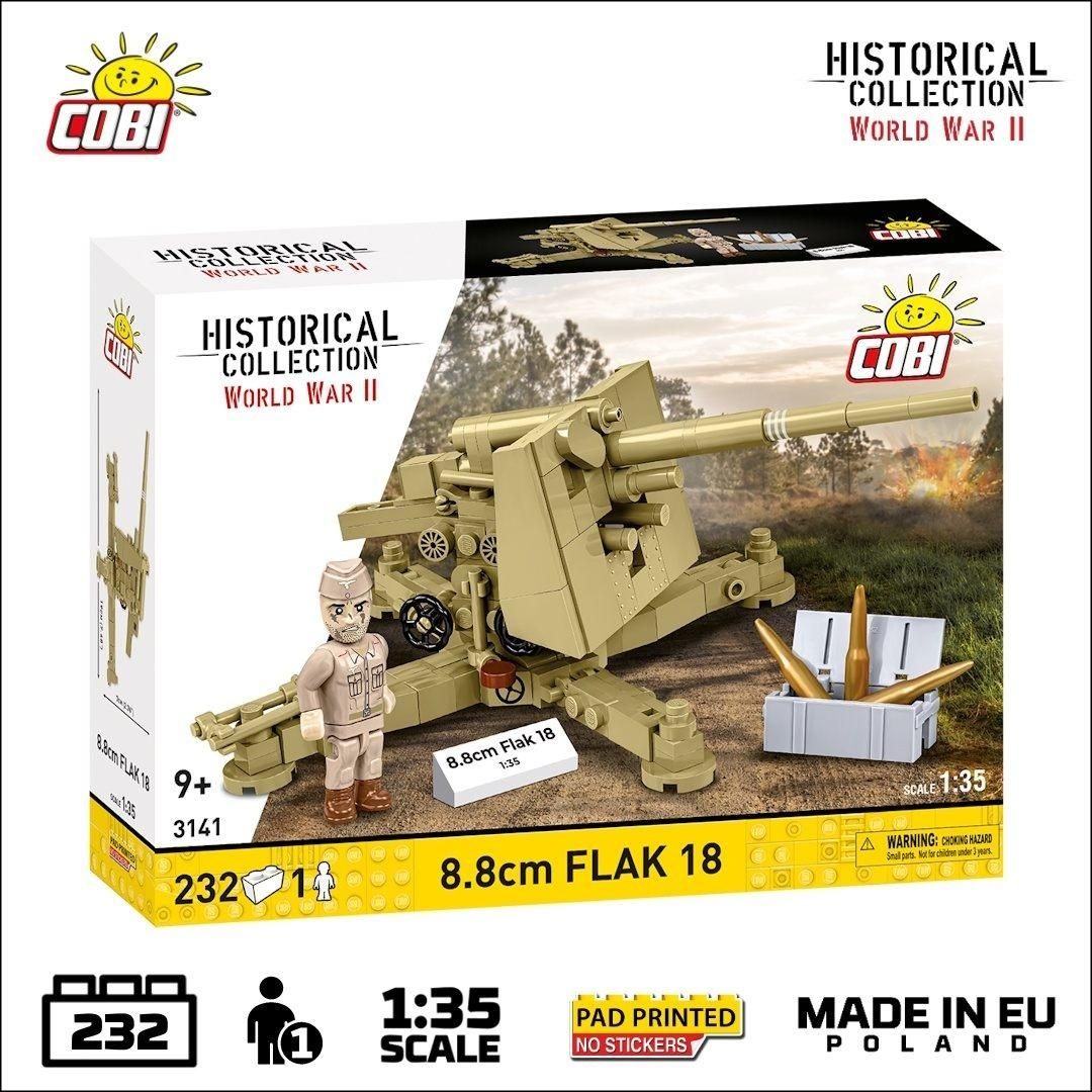 8.8cm Flak 18 Deutsches Afrikakorps - klocki