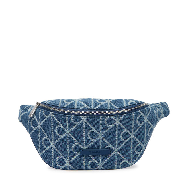 Nerka Calvin Klein Emblem Aop Denim Waistbag LV04D3430G Niebieski