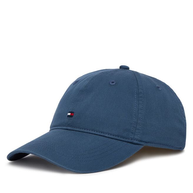 Czapka z daszkiem Tommy Hilfiger Flag Soft 6 Panel Cap AM0AM14099 Niebieski