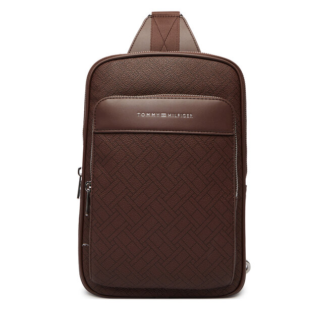 Saszetka Tommy Hilfiger Th Flag Monogram Sling Pack AM0AM14140 Brązowy