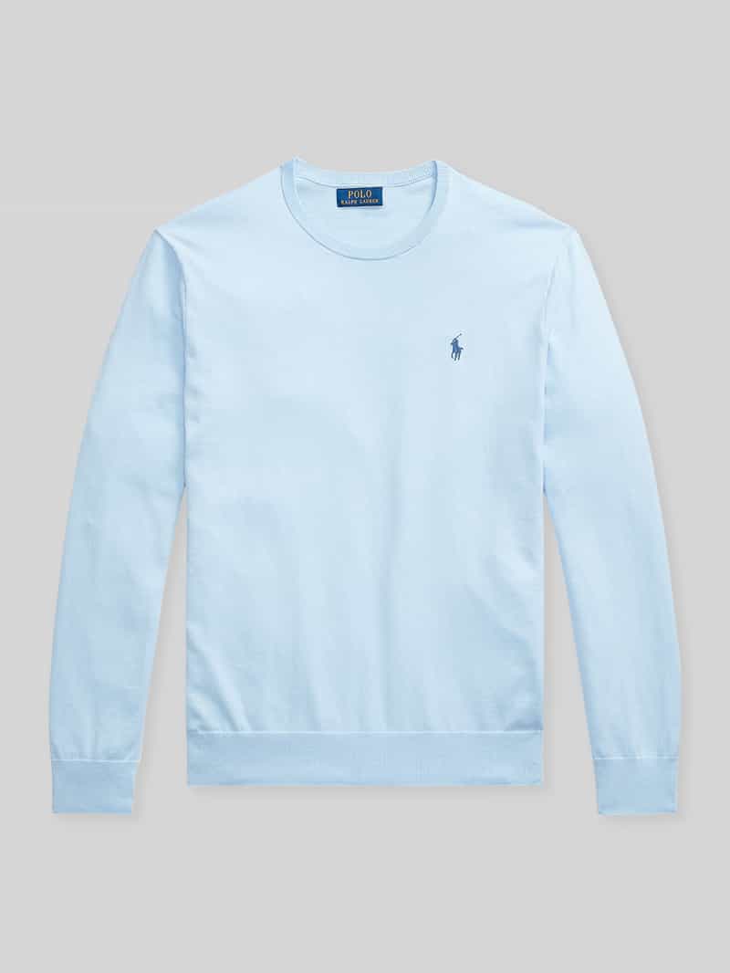 Sweter o kroju slim fit z czystej bawełny