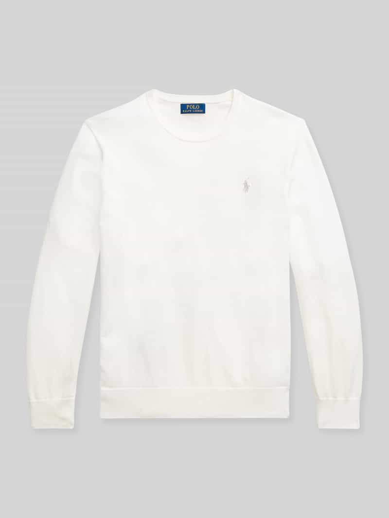 Sweter o kroju slim fit z czystej bawełny