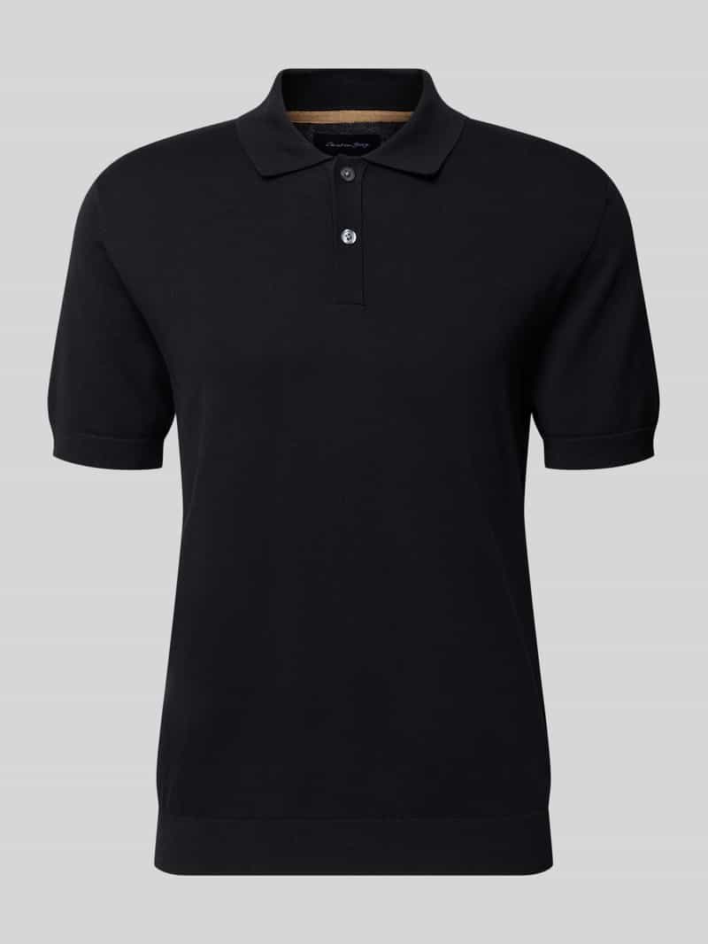 Koszulka polo o kroju regular fit z efektem dzianiny model ‘Josh’