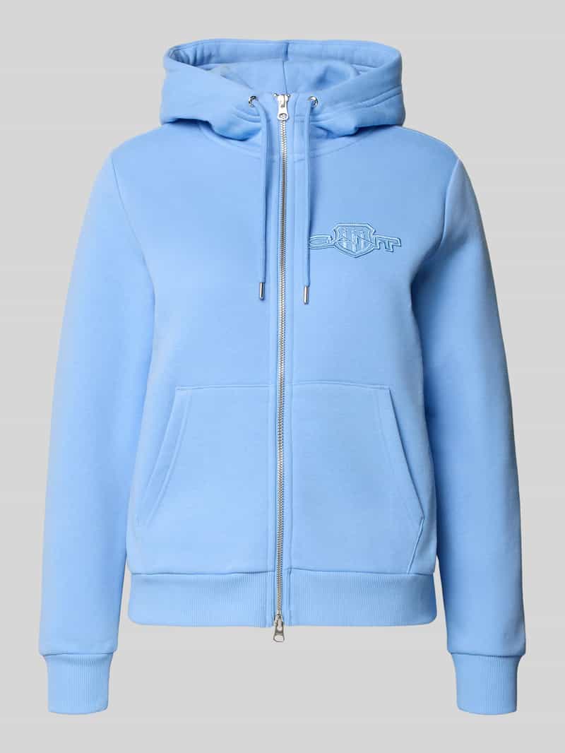 Bluza rozpinana z dwustronnym zamkiem błyskawicznym i wyhaftowanym logo