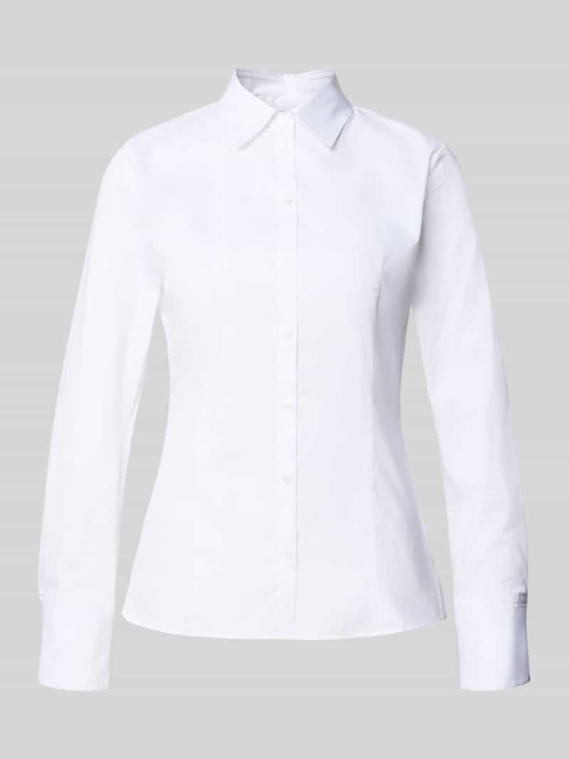 Bluzka koszulowa o kroju shaped fit z mieszanki bawełny model ‘THE FITTED SHIRT’