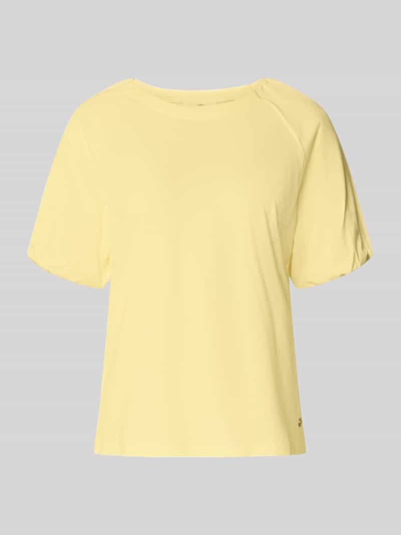 T-shirt o kroju regular fit z dodatkiem wiskozy model ‘Ruffel’