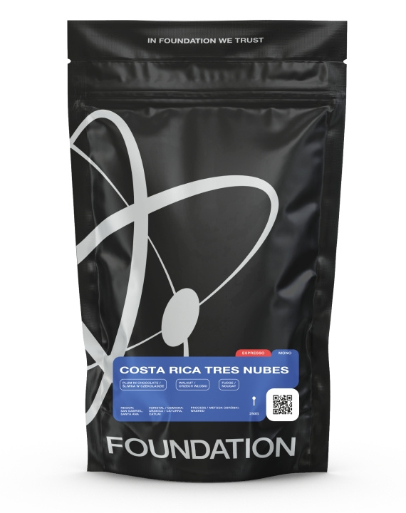 Kawa ziarnista Foundation Coffee Roasters Costa Rica Tres Nubes Espresso 250g
