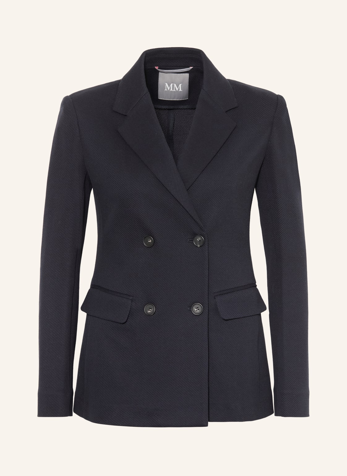 Mm By Max Mara Marynarka Z Dżerseju Rotondo blau