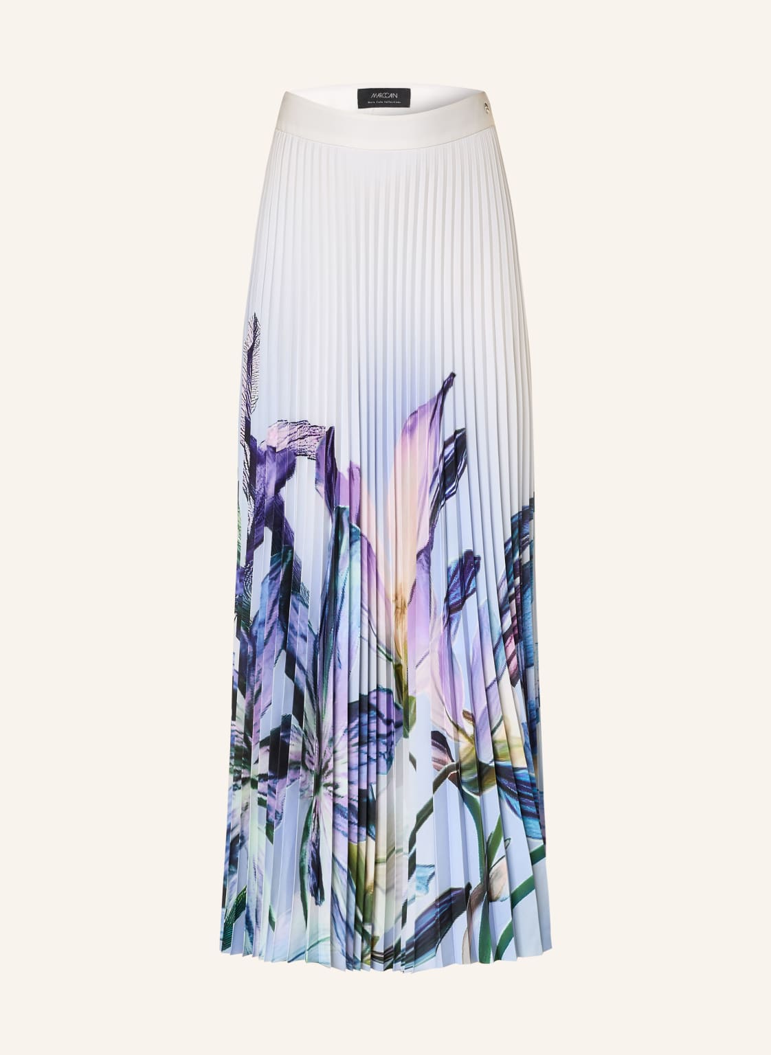 Marc Cain Spódnica Plisowana weiss