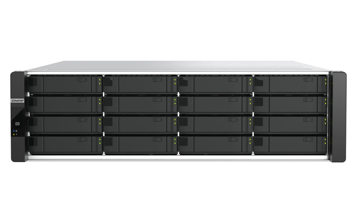 QNAP ES1686dc R2 NAS Rack (3U) Intel® Xeon® D D-2142IT 48 GB DDR4 0 TB QNAP QES Czarny, Szary
