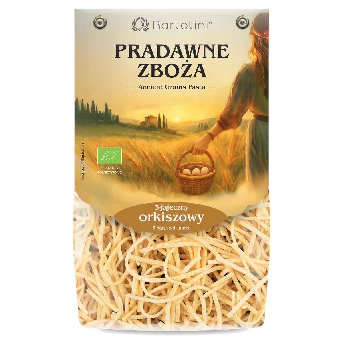 BARTOLINI Makaron orkiszowy 3-jajeczny kluska BIO 250g