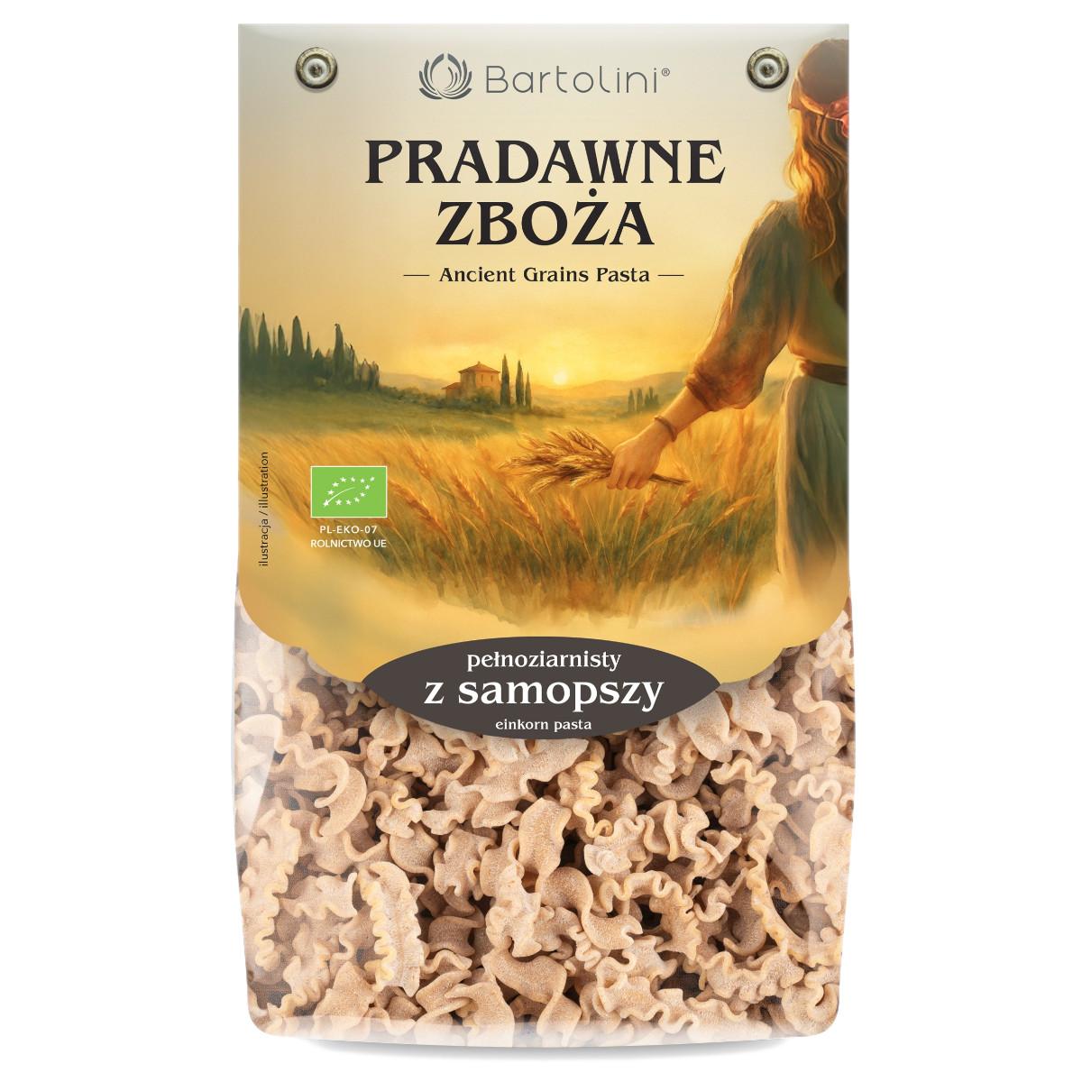 BARTOLINI Makaron z samopszy pełnoziarnisty fala BIO 250g