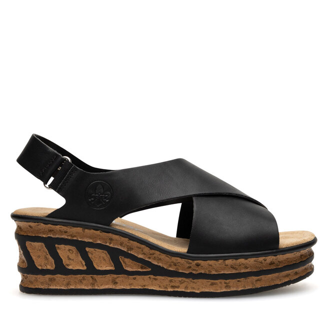 Sandały Rieker 68189-00 Czarny