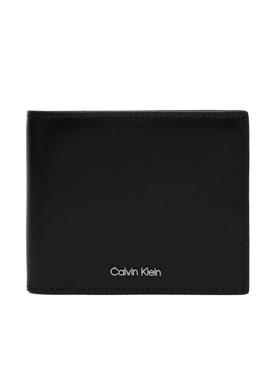 Calvin Klein Portfel Raised Ew Bill Fold W/ Coin LV04D1163G Czarny