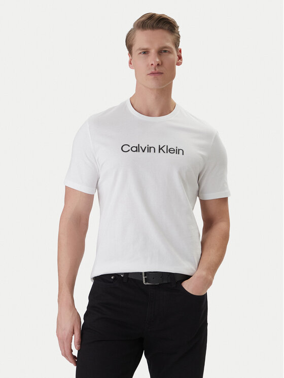 Calvin Klein T-Shirt LV04LF809G Biały Regular Fit