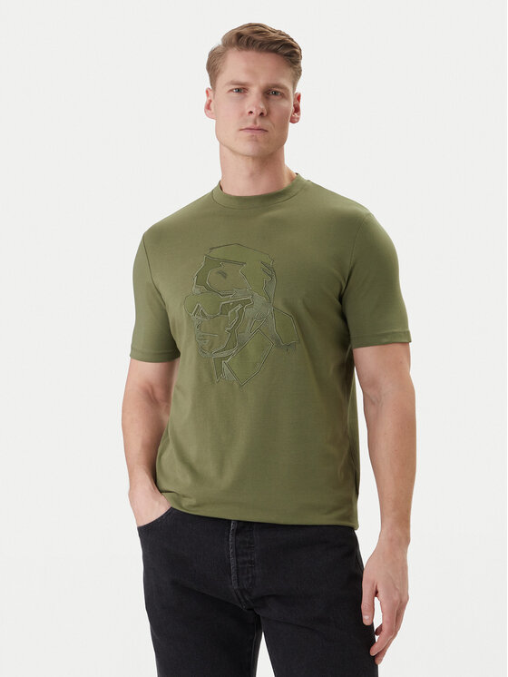 KARL LAGERFELD T-Shirt 755036 562221 Zielony Loose Fit