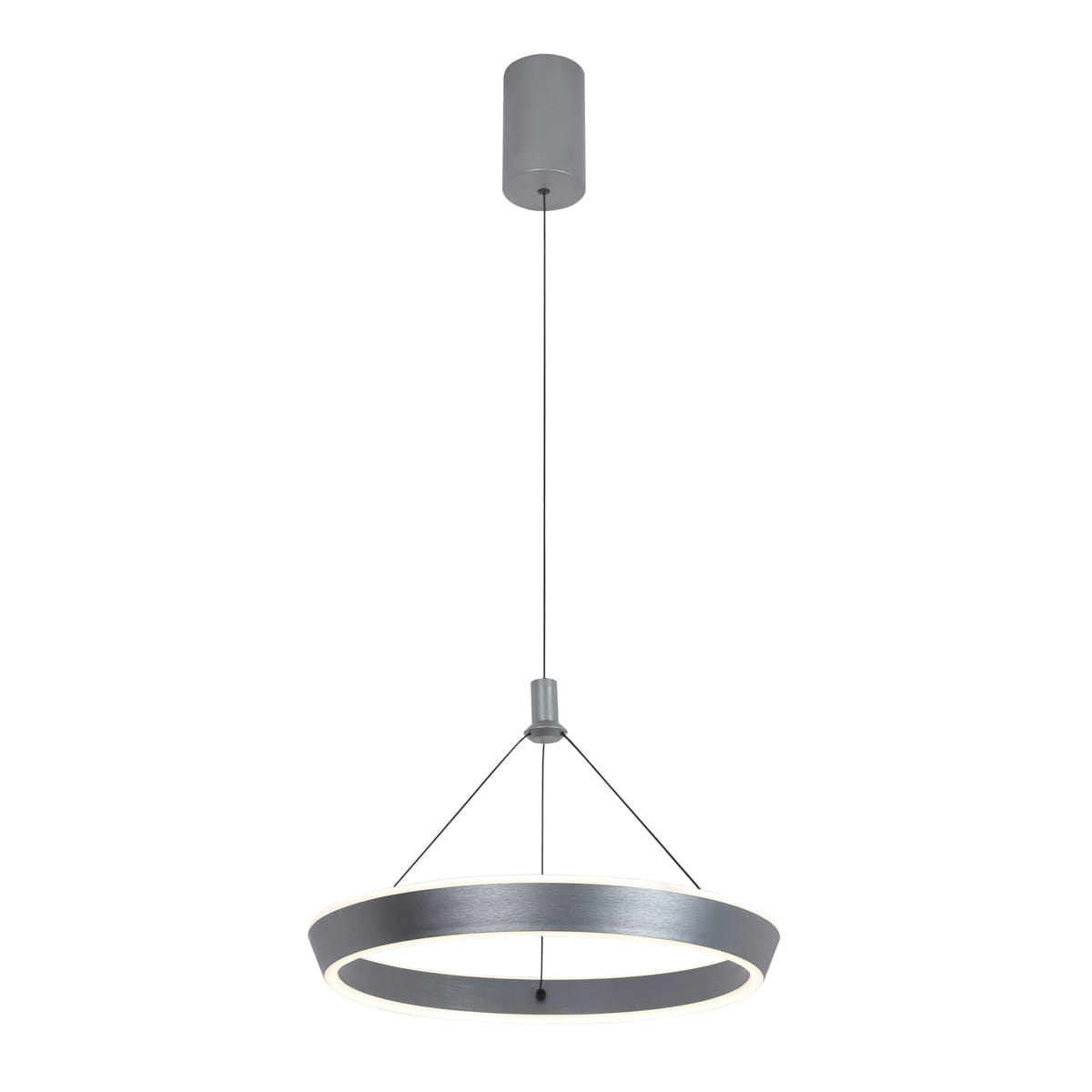 OTTANA lampa wisząca szary ring 40cm LED 24W CCT PND-64739-S-GR