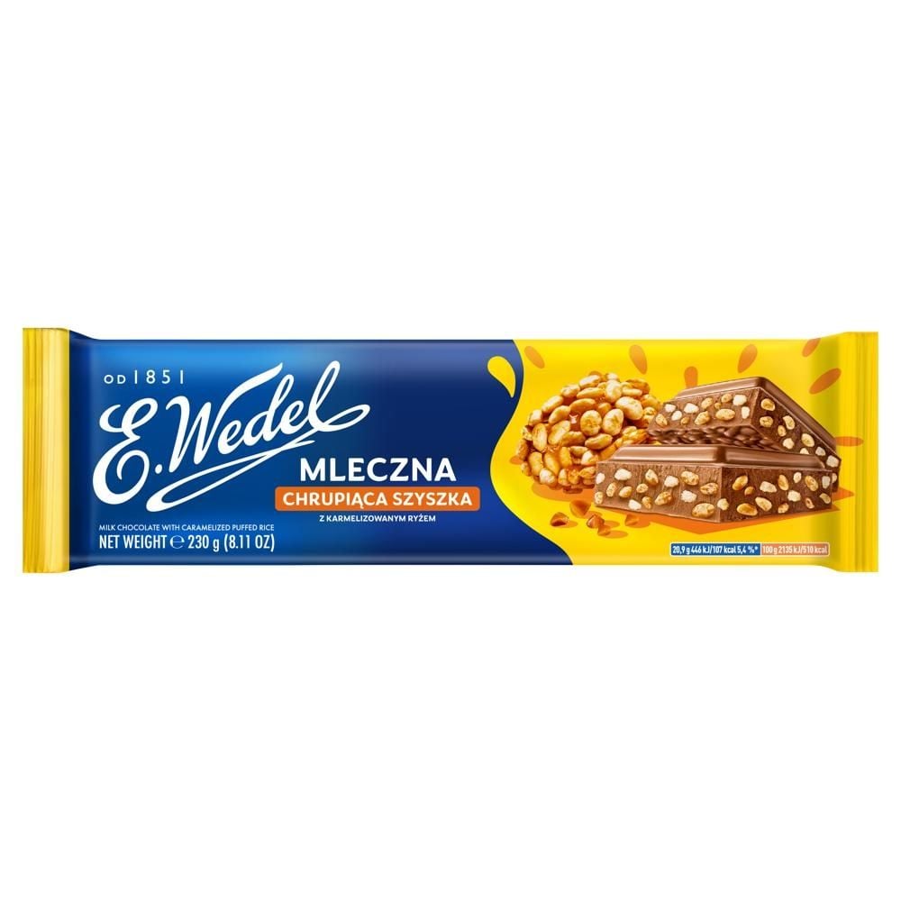 E. Wedel Mleczna chrupiąca szyszka z karmelizowanym ryżem 230 g