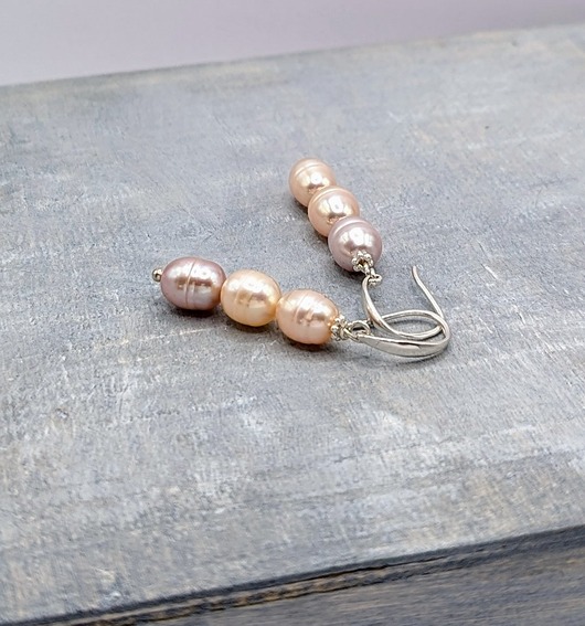 Srebrne kolczyki z perłami