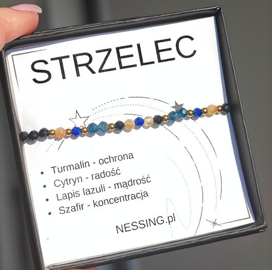 STRZELEC bransoletka zodiakalna na gumce