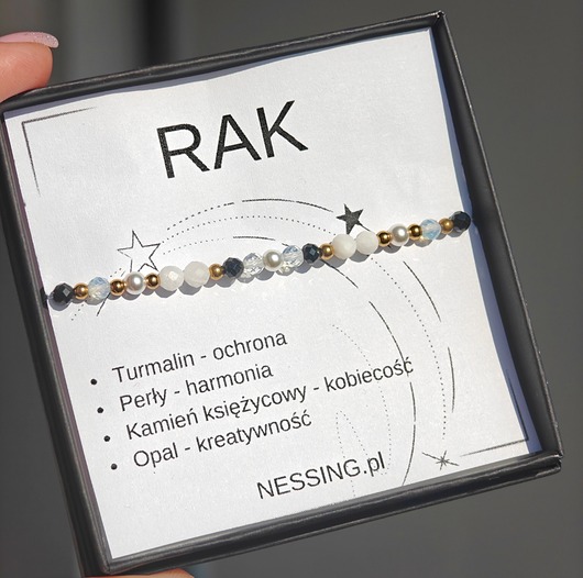 RAK bransoletka zodiakalna na gumce