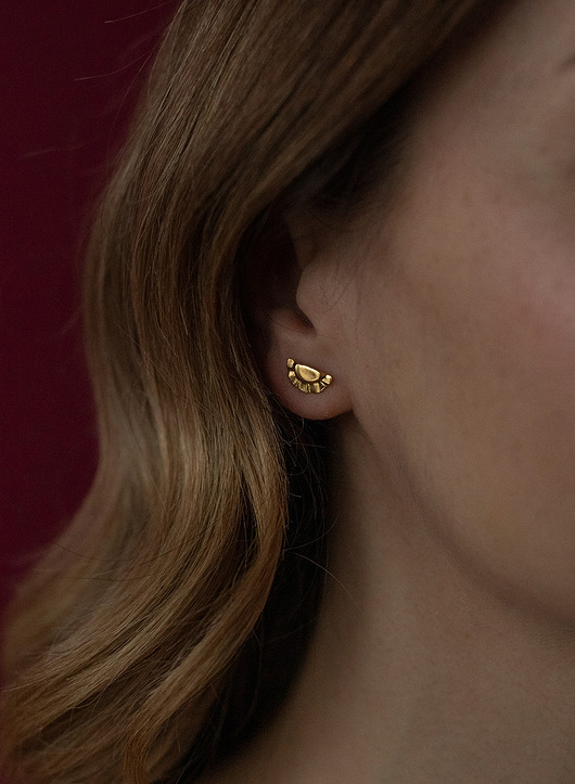 Kolczyki pozłacane Pierogi