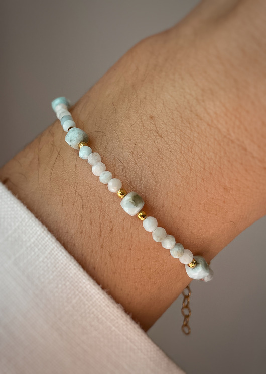 Bransoletka z zapięciem larimar