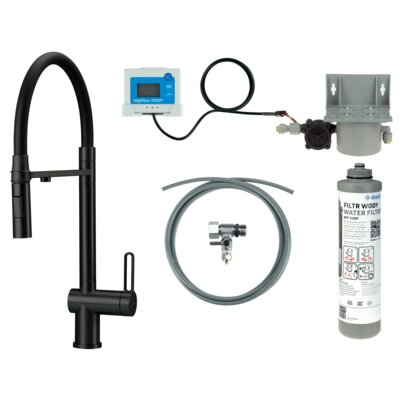 Deante Bateria Magnetic BRMFN75M z filtrem Czarny mat