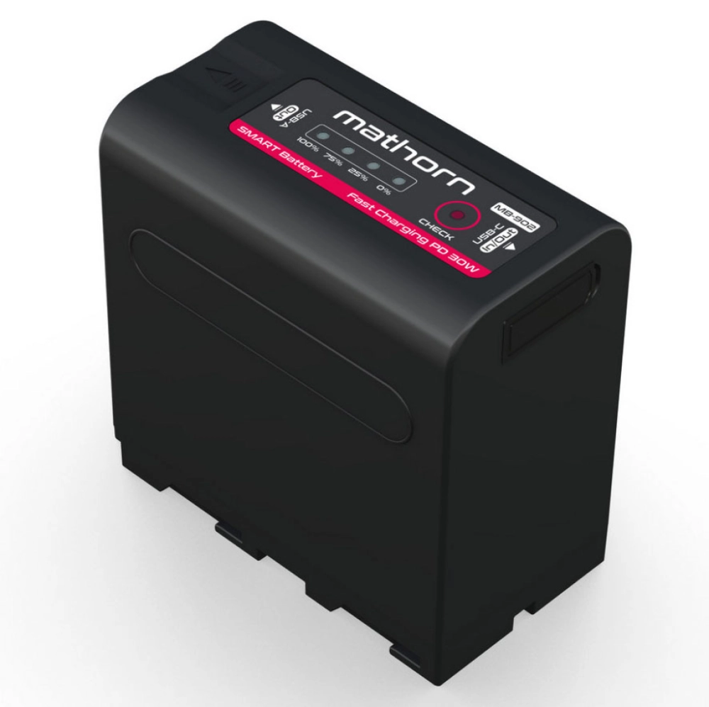 Mathorn MB-902 10500mAh 76Wh USB-C PD30W dla NP-F980