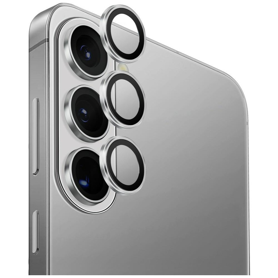 Szkło na obiektyw aparatu UNIQ Optix Aluminium Camera Lens do Samsung Galaxy S26 / S26 Plus srebrny