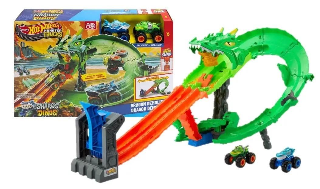 Hot Wheels Monster Trucks Rekiny vs Dinozaury - model lub pojazd
