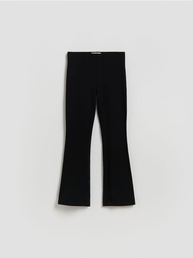 Reserved - Spodnie flare - czarny