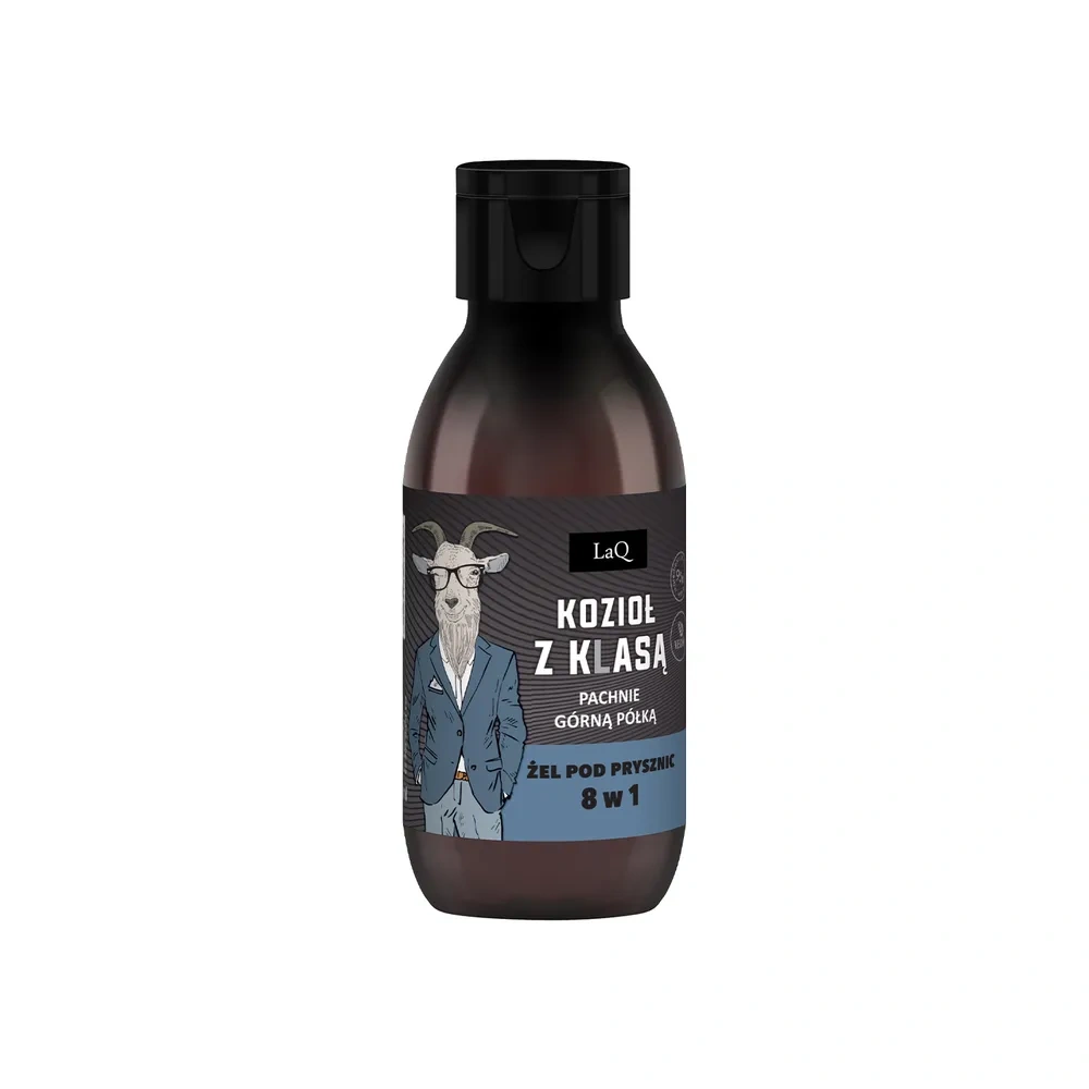 LaQ mini żel pod prysznic dla mężczyzn 8w1 Kozioł z Klasą Pachnie Górną Półką 100 ml