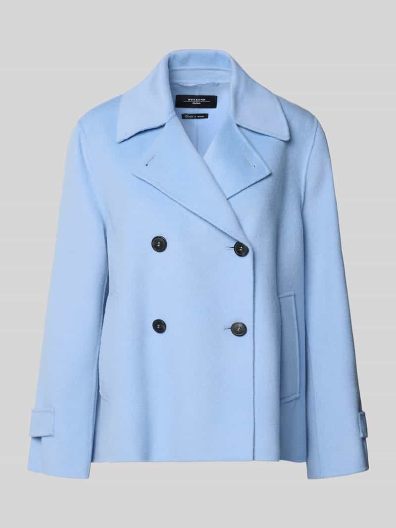 Płaszcz wełniany o kroju loose fit z mieszanki żywej wełny model „FANTINO”