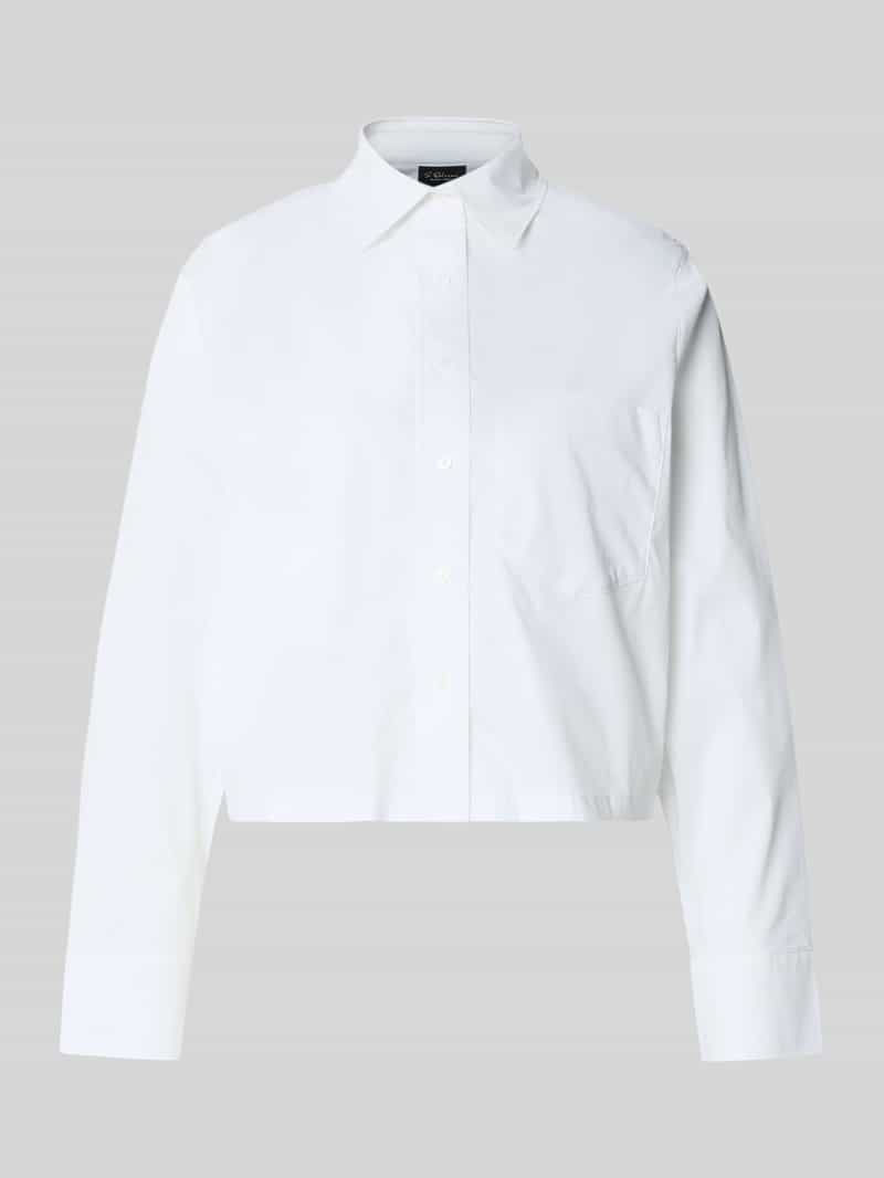 Bluzka koszulowa o pudełkowym kroju z mieszanki bawełny