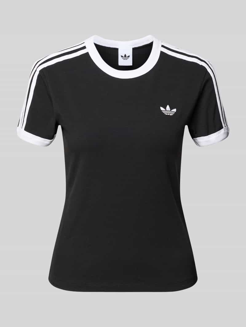 T-shirt o kroju slim fit z mieszanki bawełny