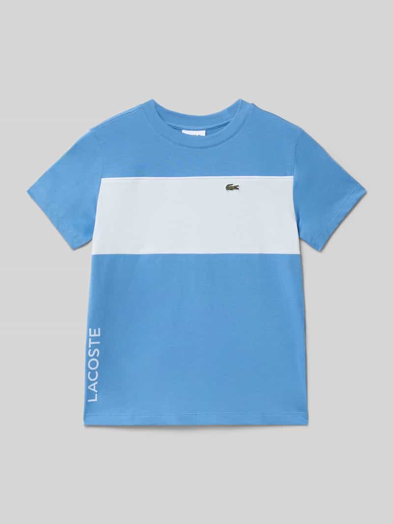 T-shirt o kroju regular fit z czystej bawełny Model 'COLORBLOCK TEE'