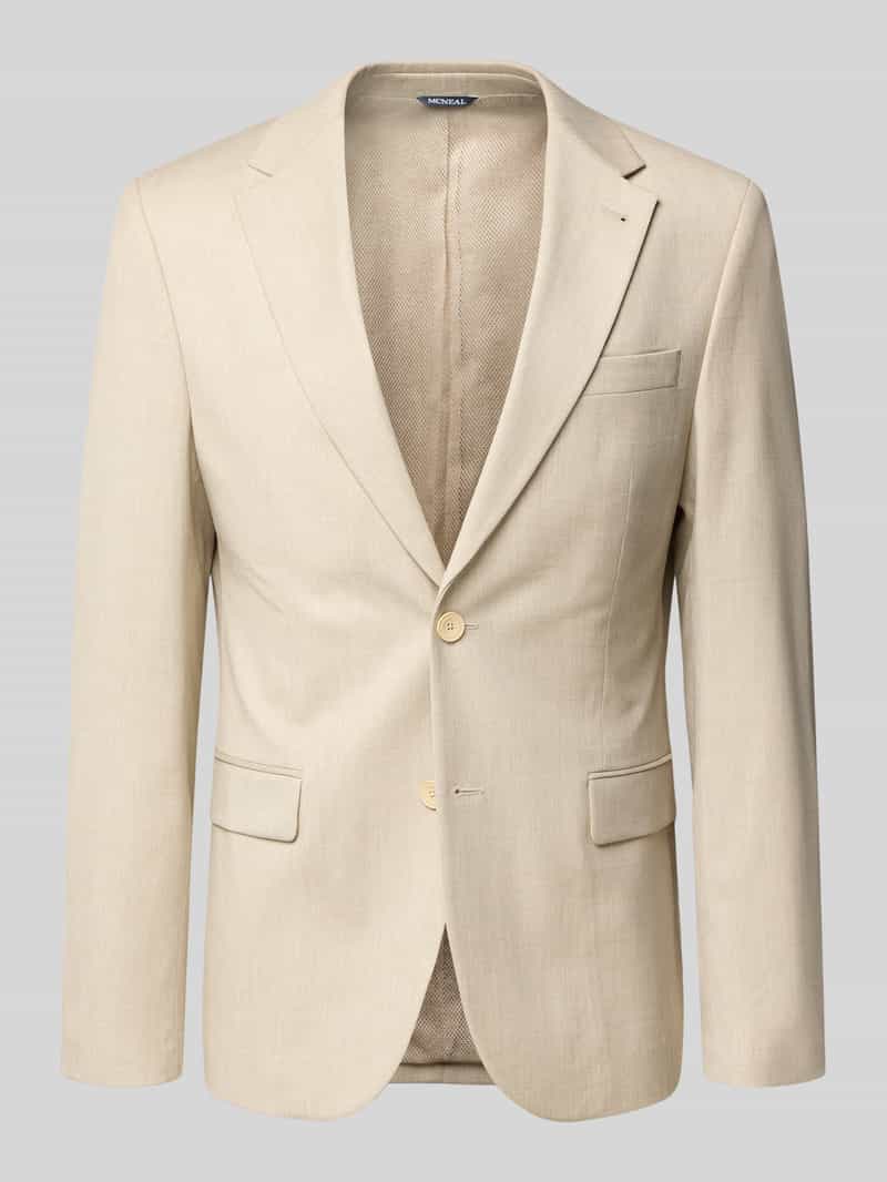 Marynarka Slim Fit na dwa guziki z kieszeniami z patkami