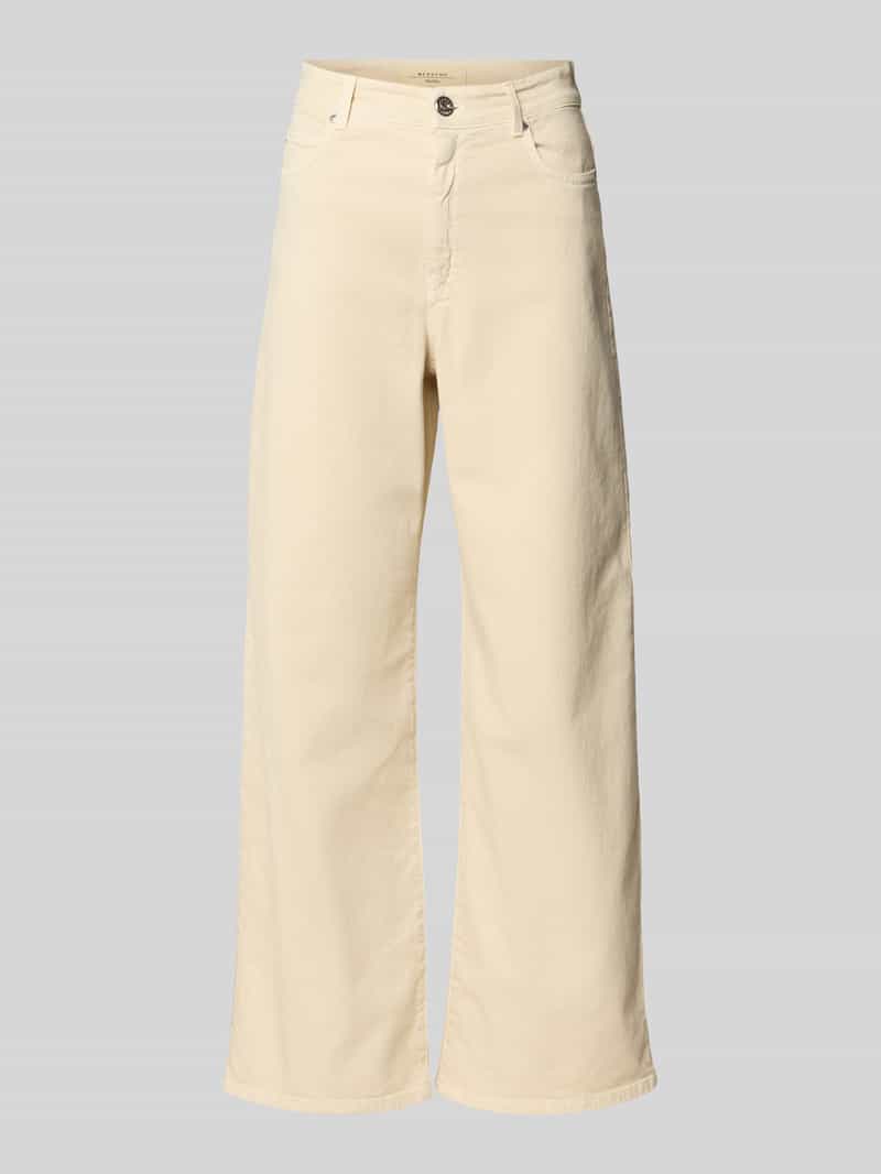 Jeansy z szerokimi nogawkami o kroju regular fit z mieszkanka bawełny Model 'MEDINA'