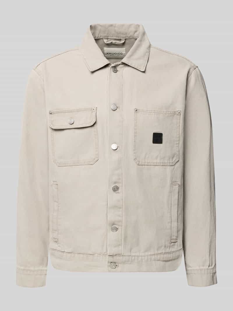 Kurtka jeansowa z kieszeniami na piersi Model 'RONNY'