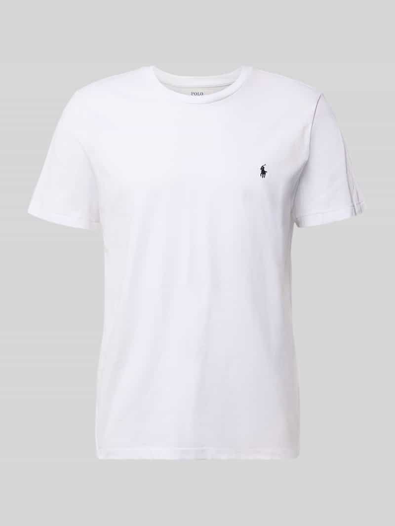 T-shirt z wyhaftowanym logo